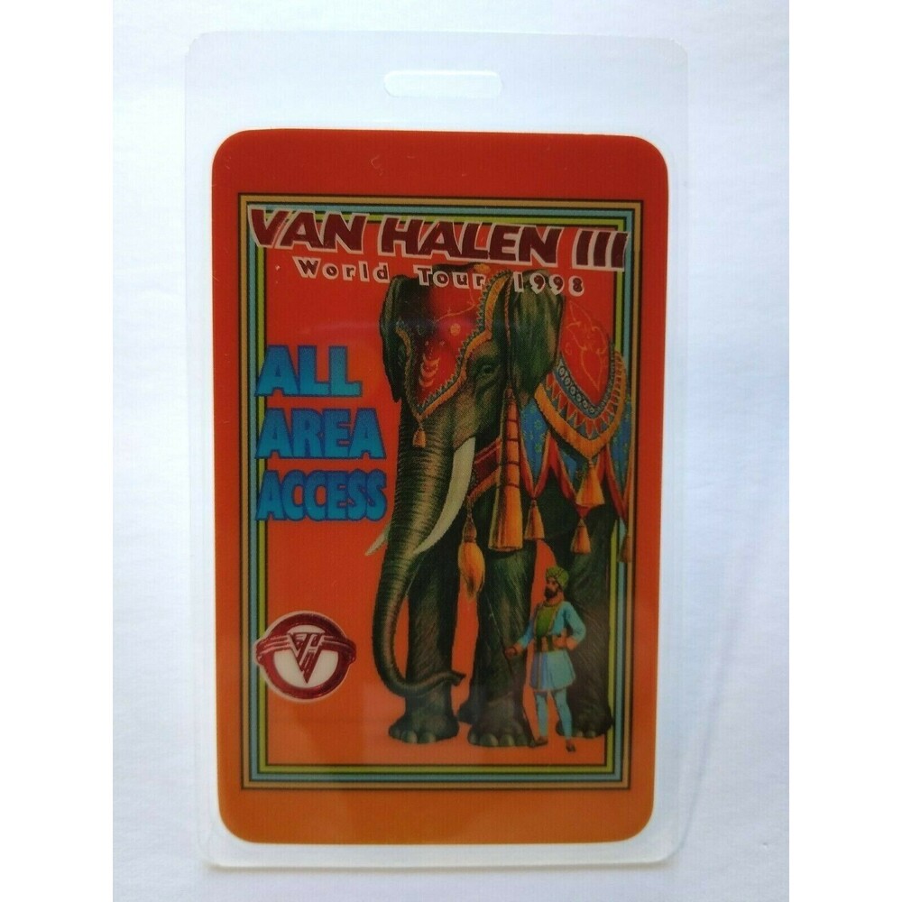 Van Halen III Backstage Pass Original Hard Rock Music Concert Event 1998 Eddie